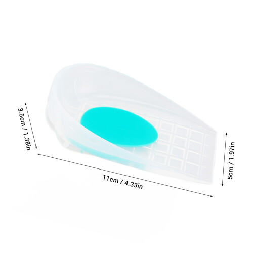 Coppe per tallone in silicone a forma di U, 113,55 cm, 1 paio 1