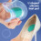 Coppe per tallone in silicone a forma di U, 113,55 cm, 1 paio 7