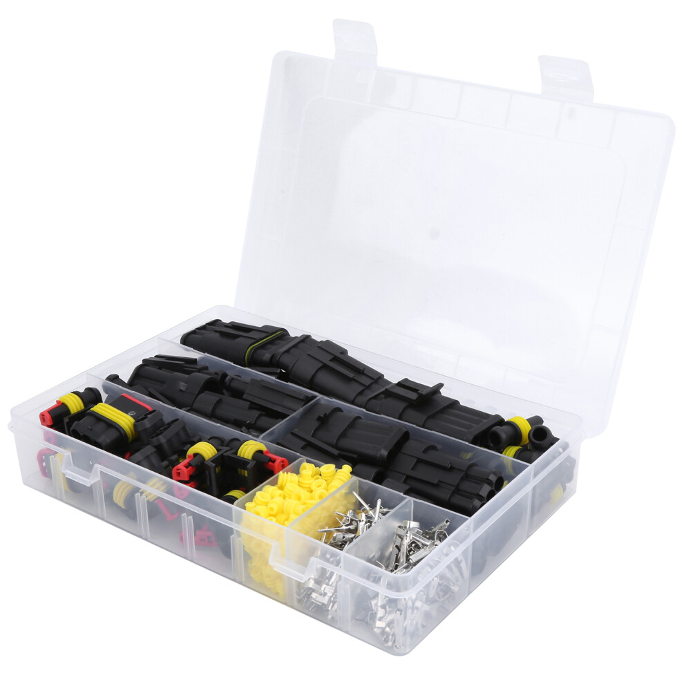 352Pcs Waterproof Automotive Wire Connectors Set, Ip68, 1-4 Pin 7691333657363