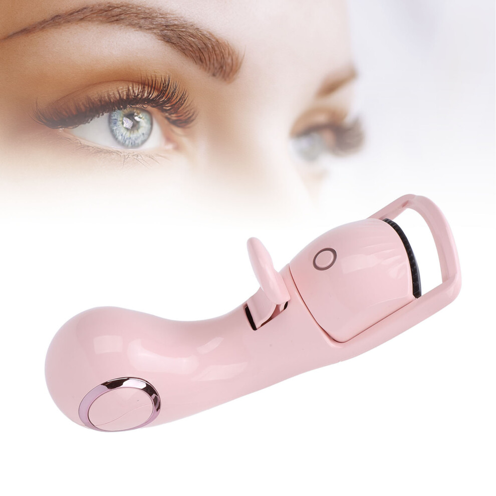 Heated Eyelash Curler with 3 Levels, USB Rechargeable, Long-Lasting Roseate