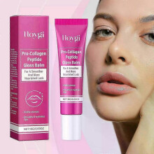 Pro-Collagen Peptide Lip Gloss Balm, Plumping and Hydrating Lip, Hydrates & Smooths Lips, Sheer & Glossy Finish for Fuller Lips