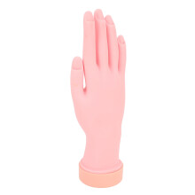 Nagel-Übungs-Hand aus Gummi, 7,4 x 22 cm, Basis Ø5,8 cm