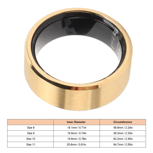 Smart Ring 20mAh Größe 10 Edelstahl Silber 1