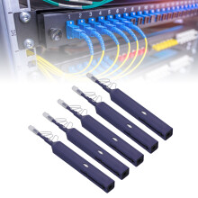 Bolígrafo limpiador de fibra óptica 5 piezas para conectores LC MU SC FC ST 800+ limpiezas