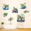 Art Deco Sea Turtle Wall Stickers, Self Adhesive Sea Theme Decor 1