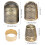 4pcs Brass Sewing Thimble Set with Adjustable Fingertip Protectors 3