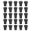 25pcs/Pack Heavy Duty Rubber Walking Stick Tips Ferrule Protectors Cane End Tips 2