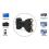 Ψηφιακός μετατροπέας HDMI σε αναλογικό 3 RCA AV συμβατός με οθόνη τηλεόρασης και οικι 5