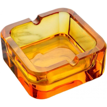 Style Crystal Square Ashtray Fashion Creative Personality Gift European Home Office Cafe Hotel Ornaments Orange Ash Tray