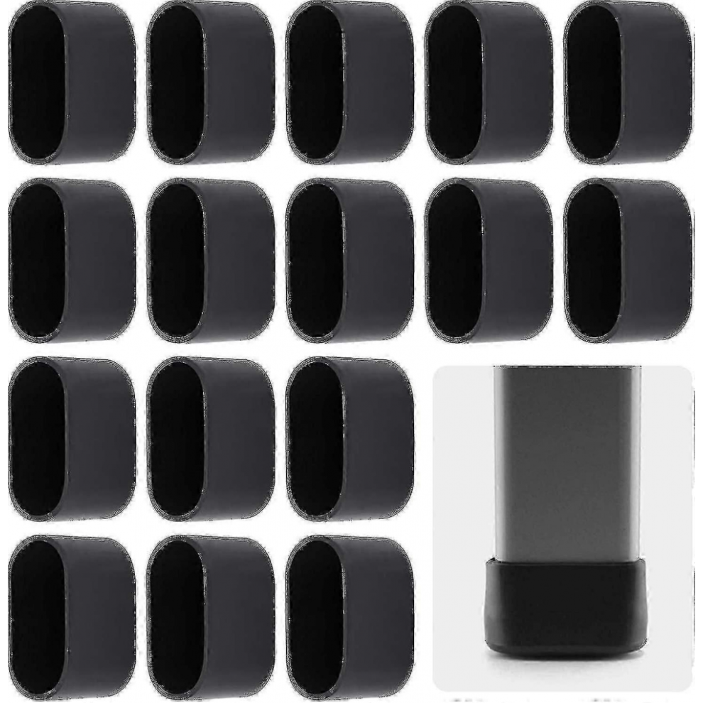 16pcs chair leg cap, chair leg protection, floor protection, foot caps, plastic cover cap, folding chair, oval tube for sloping chair leg-image-OPC-PJCG5P8-NEW