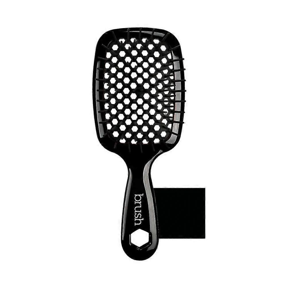 Black (Blackï¼Wet & Dry Vented Detangling Hair Brush, Cherry Blossom Hollow Massage Comb