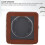 Single Watch Winder Automatic 4 Modes LED Light PU Leather Low Noise 4