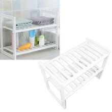 Unter dem Spülbecken-Organizer 2-Tier LargeCap Weiß 38-70cm