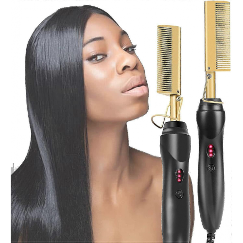 Ισιωτικά μαλλιών Hot Comb, Ηλεκτρικό ισιωτικό μαλλιών για πυκνά μαλλιά Afro, Περούκ