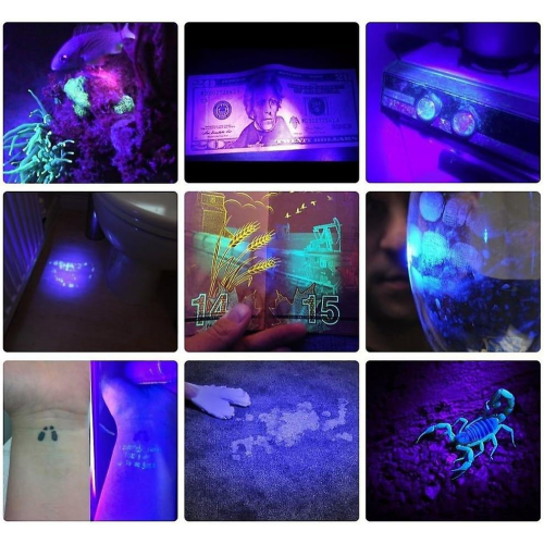 Φακός SV128 UV 395nm 128 LED Woods Lamp Ultraviolet Black Light για ανίχνευση ούρων κατοικίδιων ζώων, ανίχ 2