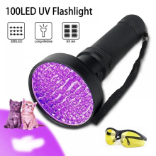 Φακός SV128 UV 395nm 128 LED Woods Lamp Ultraviolet Black Light για ανίχνευση ούρων κατοικίδιων ζώων, ανίχ