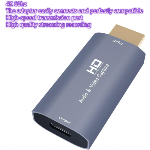 Κάρτα λήψης βίντεο ήχου Z51 USB θηλυκό σε 4k HDMI αρσενικό για ζωντανή μετάδοση ροής υ 2