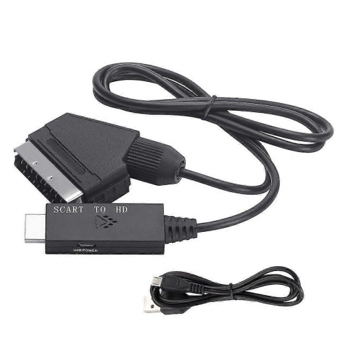 Μετατροπέας SCART σε HDMI Προσαρμογέας SCART σε HDMI Μετατροπέας βίντεο Ήχου Καλώδιο βίντε 1
