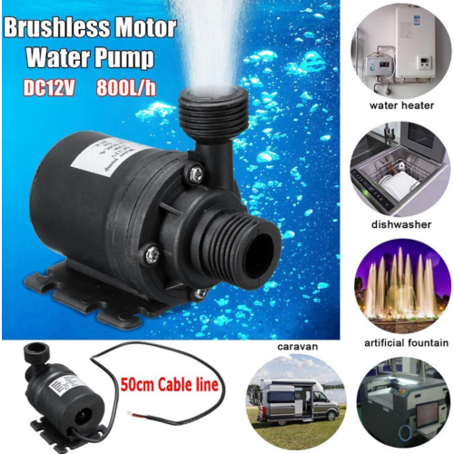Ηλιακή αντλία νερού 50w 800l/h Dc12v συμβατή με σιντριβάνι κήπου - Χαμηλού θορύβου fg202 2