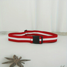 Unisex elastische riemen voor dames, casual kleding, effen riem, Raudonos rybotos