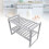 Organizzatore sottolavello grigio a due livelli 38-70 cm 4