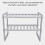 Organizzatore sottolavello grigio a due livelli 38-70 cm 6