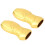 2 piezas funda para encendedor 3D humano aluminio dorado 16