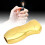 2 piezas funda para encendedor 3D humano aluminio dorado 14