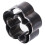 2 Stück Blumenförmiges Leder-Stanzformen-Set Ø 58/46 mm 10