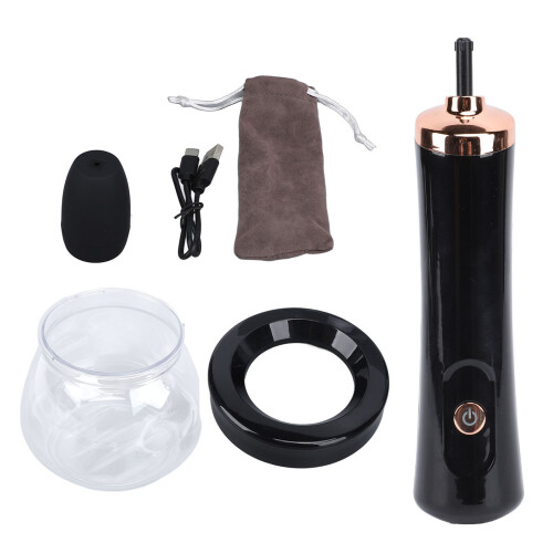 Elektrischer Make-up-Pinselreiniger Typ-C 1500 mAh Schwarz 1