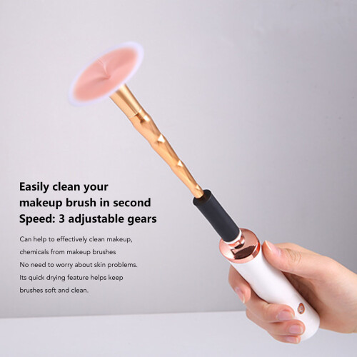 Pulitore per pennelli da trucco Type-C 3-Speed 1500mAh bianco 2