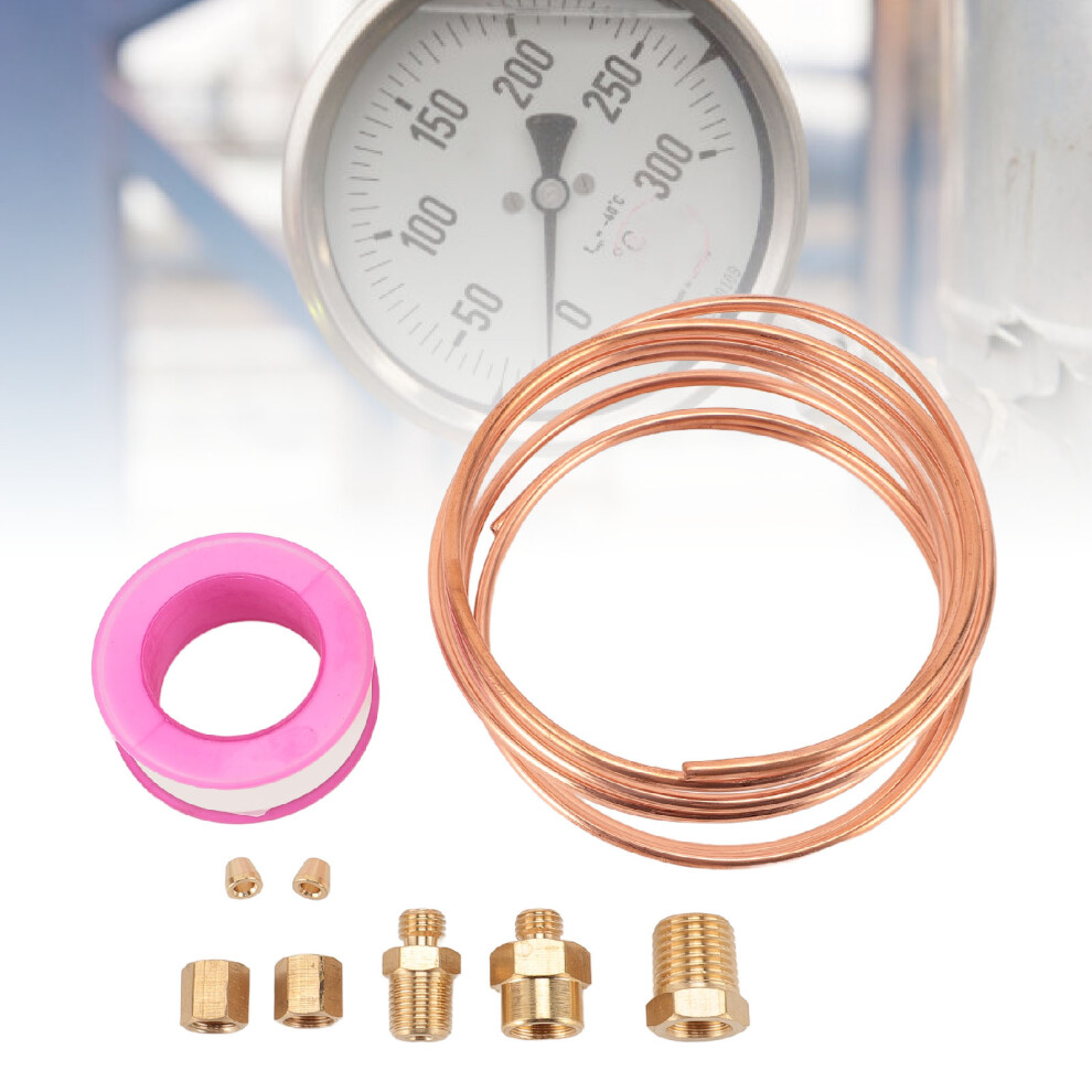 72 Inch Copper Oil Pressure Tube Kit With 7 Npt Brass Fittings 7621333665907
