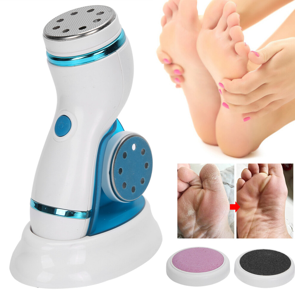 Blue Usb Rechargeable Electric Pedicure Tool, 600Mah Callus Remover