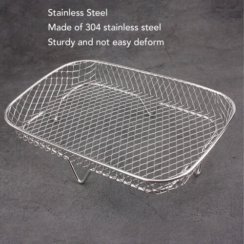 3-teiliges Edelstahl-Fritteusenrack-Set, stapelbar 2