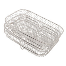 3-teiliges Edelstahl-Fritteusenrack-Set, stapelbar