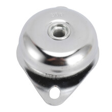 Anti-Vibrations-Fußpad 200 kg - M16, silberner Gummi