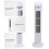 Ventilatore a torre senza pale USB Luce da scrivania bianca 3xAA 10