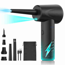 Soffiatore d'aria 3 in 1 3x2000mAh, 19,8 x 19,7 x 4,7 cm, nero