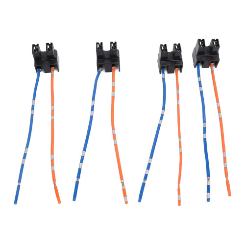 4pcs H7 Headlight Socket Wiring Harness DC12-24V for Halogen Bulb 1