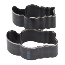 2 pièces poinçon et matrice en forme de chat - acier allié, 55 mm / 2,2 po