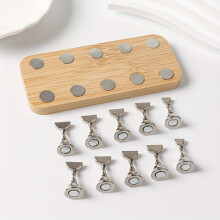 (G-517-01) Magnetic Nail Care Practice Base with Strong Magnetic Base Multi-Tiered Manicure Station with Individual Nail File & Cutter Holders
