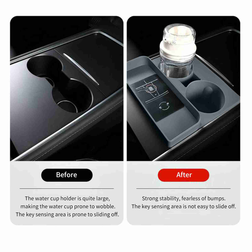 Silicone Car Cup Holder Insert Replacement Fits Most Vehicles Simple Setup 4911333680295