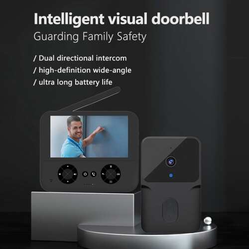 Wireless Video Doorbell Camera 4.3" IPS Screen 2