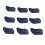 Set da 9 copriferri per ferri, antigraffio, blu 11
