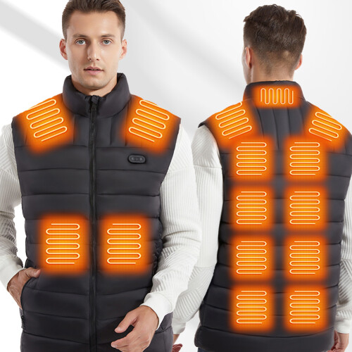 Outdoor-USB-Heizweste Schwarz - Größen S-3XL 2