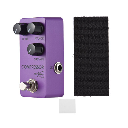 ZORY Compressore per chitarra LEVEL viola 9V 9,5x4,2x3 cm 1