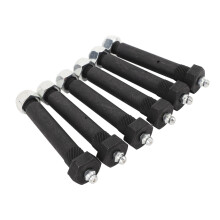 6 piezas de pernos de resorte de acero lubricables de 9/16 x 3 pulgadas, ejes