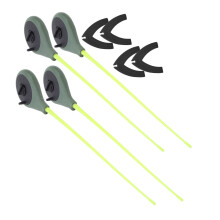 4-Piece Ultralight Mini Ice Fishing Rod Set with Durable Rod Tips