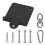 Support lourd pour sac de boxe 110x100mm/4,3x3,9in noir 11