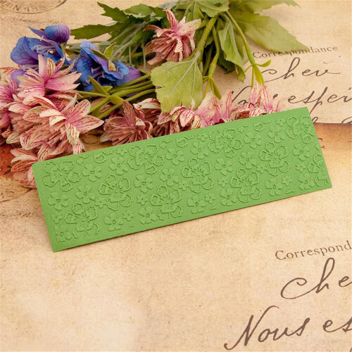 Plastic Embossed Plate Large Embossing Template Folder For Birthday Card Making Scrapbooking Stencil Paper 1